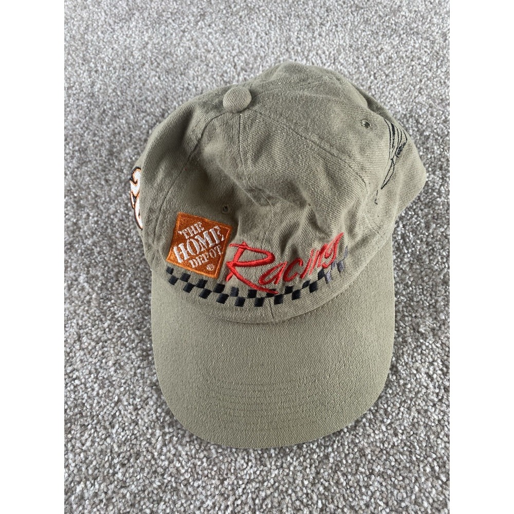 VTG Youngan Hat Tony Stewart The Home Depot Racing One Size NASCAR Green Beige